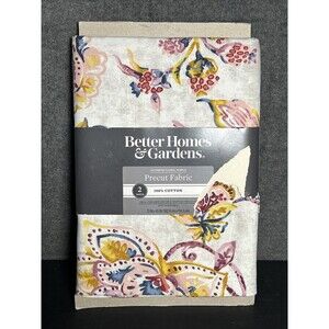 Better Homes and Gardens Jacobean Floral Purple Precut Fabric 2 Yds 100% Cotton